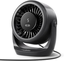 Solvix tafel ventilator geluidloos - Portable Deskventilator - Compact Ontwerp - Krachtige Wind tot 6 m/s - 360° Verstelbare Tilt - Voor Thuis en Kantoor — thumbnail 1