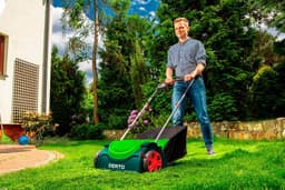 Verticuteer Machine 1400w 48L Opvangbak, Werk Wijdte 380mm, Hoogte instelbaar 3-12mm, 7 Messen — thumbnail 5
