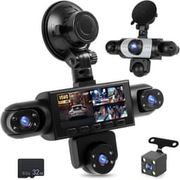 Dashcam - Full HD - 360 Graden Dekking - Nachtzicht - Voor Auto's — thumbnail 1