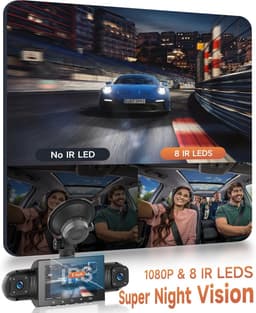 360° Dashcam - HD 1080P - 4-camera registratie - Nachtzicht - Voor alle voertuigen — thumbnail 4