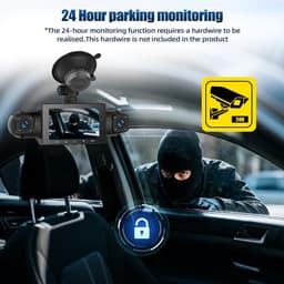 360° Dashcam voor Auto - HD 1080p - 4-camera Systeem - Nachtzicht met IR-leds - Voor Alle Voertuigen — thumbnail 2