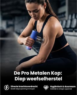 Mini Massagepistool - Zwart - Diepe Weefselmassage - USB-C Snel Opladen - Voor Sporters en Hardlopers — thumbnail 3
