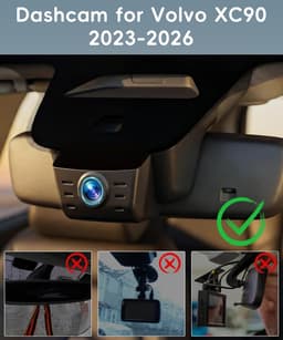 SnelShoppen - 4K Dashcam voor Volvo XC90 2023-2026 B5 B6 T8, OEM Stijl, G-Sensor, WiFi & APP, Loopopname, Ingebouwde Camera 2160P + 64GB TF Kaart — thumbnail 5