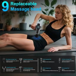 Thijox - Massagepistool - 99 Snelheden, Professioneel Mini-Massagepistool, LCD-Touchscreen, USB-C Oplader, Ideaal voor Sporters en Herstel — thumbnail 4