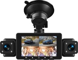 SnelShoppen - 360 Graden Auto Dashcam 4 Kanalen 1080P met Wifi, 3 Inch IPS-Scherm, 64 GB, G-Sensor, Achteruitrijcamera, 24 Uur Parkeermodus, Nachtzich — thumbnail 5