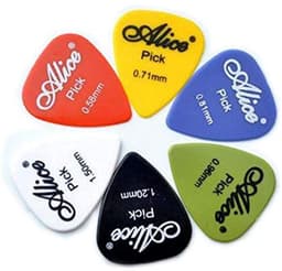 30x Plectrums - Gitaar plectrum set - Guitar picks - Plectra - Gitaar accessoires - Plektrums - Picks voor gitaar - 6 diktes - Kleurenmix - Muziek accessoires - Gitaarspelen - Gitarist - Jonyx — thumbnail 1