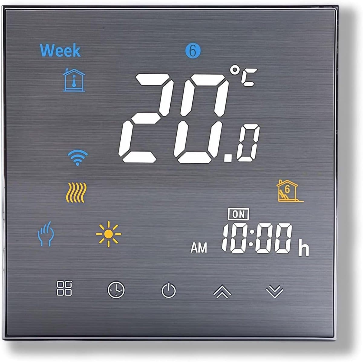 Programmeerbare WiFi Thermostaat met Touchscreen voor Verwarming en Airconditioning — afbeelding 1