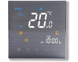 Programmeerbare WiFi Thermostaat met Touchscreen voor Verwarming en Airconditioning