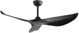 Ventilator FloraGrace – 132 cm – 6 Snelheden Met Afstandsbediening – ABS – Zwart – Plafondventilator Zonder Verlichting Met Omkeerbare DC Motor — thumbnail 5