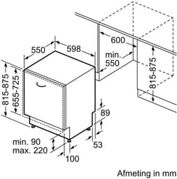 Siemens SN63EX22CE - iQ300 - inbouw vaatwasser (60 cm) — thumbnail 2