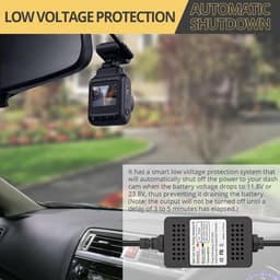 SnelShoppen - AMTOVL Dash Cam Hardwire Kit Type C - USB Dash Cam 3 Wires Kit met ACC Fuses, 12V/24V naar 5V, Laagspanningsbescherming voor Voertuigen — thumbnail 2