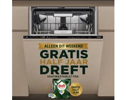 Whirlpool | W7IHP40LC | inbouw vaatwasser | Besteklade | Automatische deuropening - Zeer stille machine met 40 dB(A)!