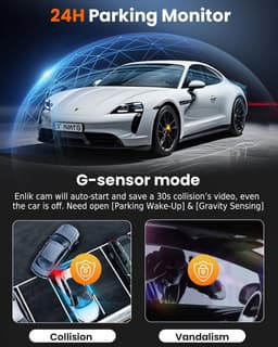 360° Dash Cam - Zwart - 4 Kanalen - Draadloze 2K Autocamera met Nachtzicht - Voor Auto's — thumbnail 4