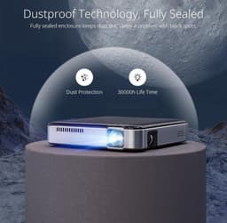Mini beamer - Projector - Beamerscherm - Projectiescherm - Outdoor & Indoor Projector - — thumbnail 4