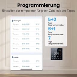 Slimme Thermostaat WiFi met App Bediening voor Vloerverwarming - Programmeerbaar en Afstandsbediening — thumbnail 4