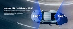 A4 Dual Dashcam voor auto - Ultra 4K & 1080P Dashcam - Voor en Achter Camera - WiFi en GPS - 3 inch met App - Full HD achter camera - FullHD resolutie - Night vision - G-sensor - loop recording — thumbnail 4