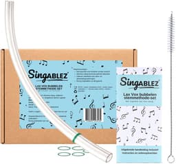 Singablez® Lax Vox Basis Set - Bubbelen Stemmethode - Originele Siliconen Slang - (35 cm) - Stem Zangslang - Slang Voor Zang - Bubbel Rietje - Samengesteld Door Zangcoach - Uitgebreide Handleiding — thumbnail 1