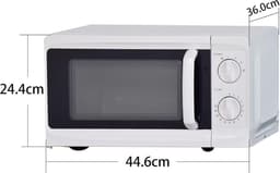 Compacte Witte Magnetron 17 Liter met 700W Vermogen en Draaiplateau — thumbnail 4