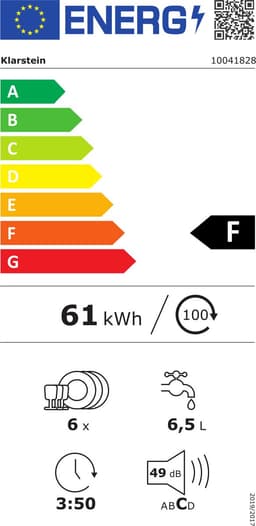 Klarstein mini-vaatwasser voor 6 couverts, stille UV-vaatwasser, compact met 7 wasprogramma's, kleine tafelvaatwasser voor thuis, kantoor, camping, mini-vaatwasser met wateraansluiting — thumbnail 2
