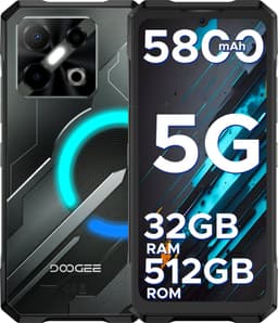 DOOGEE Blade GT Pro 5G - Outdoortelefoon - Outdoor smartphone - 32 GB RAM +512 GB ROM/2TB TF - Dimension 7025 - 6,72 inth FHD 120 Hz - LED lichteffecten - 100MP AI-camera/32 MP - 5800 mAh/18W - Vingerafdruk- Face ID - NFC - Zwart — thumbnail 1