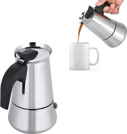 Stainless Steel Mugs - Portable Coffee Stove - Koffie Maker voor Thuis - Compatibel met Gas en Alcohol Cooker (100ml) — thumbnail 1