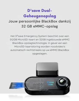 Dashcam Auto met 4K Camera Voor en Achter met 64GB SD Kaart - GPS - Dual Dashcam - DDPAI N5 — thumbnail 5