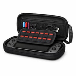 Case Geschikt voor Nintendo Switch 2 - Met opbergvak voor 12 games - Hoesje Geschikt voor Switch 2 - Waterdicht en schokbestendig - Zwart — thumbnail 2