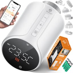 Wifi Radiatorthermostaat met Smart Home App-besturing - Energiebesparende Thermostaat voor Radiatoren — thumbnail 1