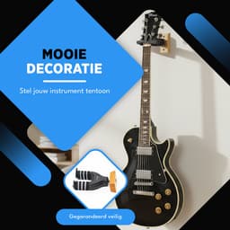 Finesse Gitaar Muurbeugel - Auto Open/Sluit - met Plectrums - Wandbeugel - Gitaarstandaard — thumbnail 4