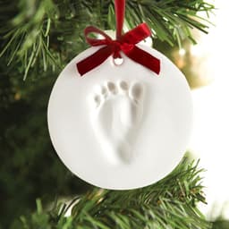Onvergetelijke Baby Hand- en Voetafdruk Ornament Set — thumbnail 2