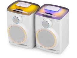Karaoke set - Fenton Track 2.0 - Karaoke set voor volwassenen en kinderen - Met microfoon en lichteffecten - Wit — thumbnail 4