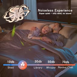 Moderne Kroonluchter Plafondventilator – Smart Dimbare LED Lamp met Afstandsbediening & App – Kristal Ontwerp – 105 cm – Chroom — thumbnail 2