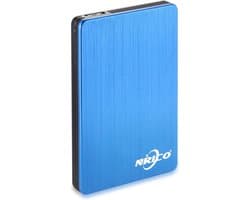 Draagbare Externe Harde Schijf 500GB USB 3.0 Opslag voor PC, Mac, PS4 - Blauw