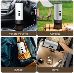 Draagbare Espresso Machine met Verwarming – USB-C – Camping & Reizen — thumbnail 2