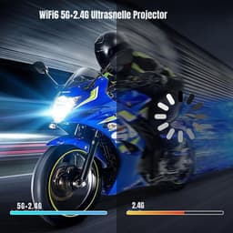 Quvo® Draagbare beamer - Beamer - Projector - Mini Beamer - Wit - 10cm x 10cm x 16cm — thumbnail 2