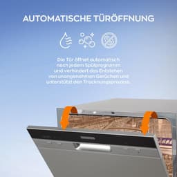 Heinrich's HTG 8840 mini vaatwasser - 7 programma's - gebruik slechts 6,5 liter per cyclus - zilver — thumbnail 5