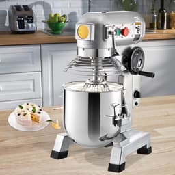 Commerciële Kneedmachine / Deegmixer - Staande Mixer - RVS Kom 28,4 L - Vermogen 1500 W - Drie Snelheden 108/199/382 RPM - Inclusief Deeghaak & Klopper - Zware Uitvoering — thumbnail 4