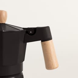 CREATE - Italiaanse koffiezetter - Zwart - Zonder inductieadapter - 6 kopjes / 350ml - THERA MOKA RETRO — thumbnail 3