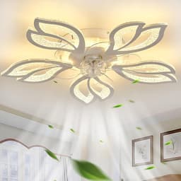 Moderne Plafondventilator met Dimbare LED-Verlichting en Afstandsbediening — thumbnail 5