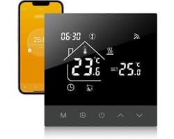 Slimme Programmeerbare WIFI Thermostaat voor Water Vloerverwarming met Touchscreen LCD