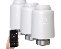 Slimme Radiatorknop set van 3 met App Bediening en Timerfunctie