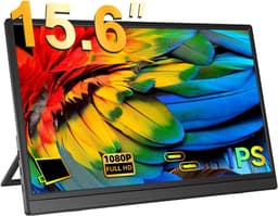 White-Label® Portable Monitor - Draagbare Scherm - Gaming - Full HD - Zwart — thumbnail 1