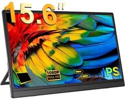 White-Label® Portable Monitor - Draagbare Scherm - Gaming - Full HD - Zwart