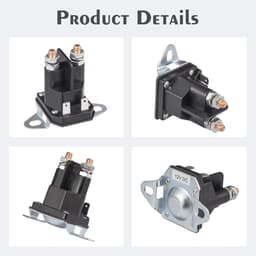 12V Starter Relay voor Grasmaaiers - Solenoid Vervangingsonderdeel — thumbnail 2