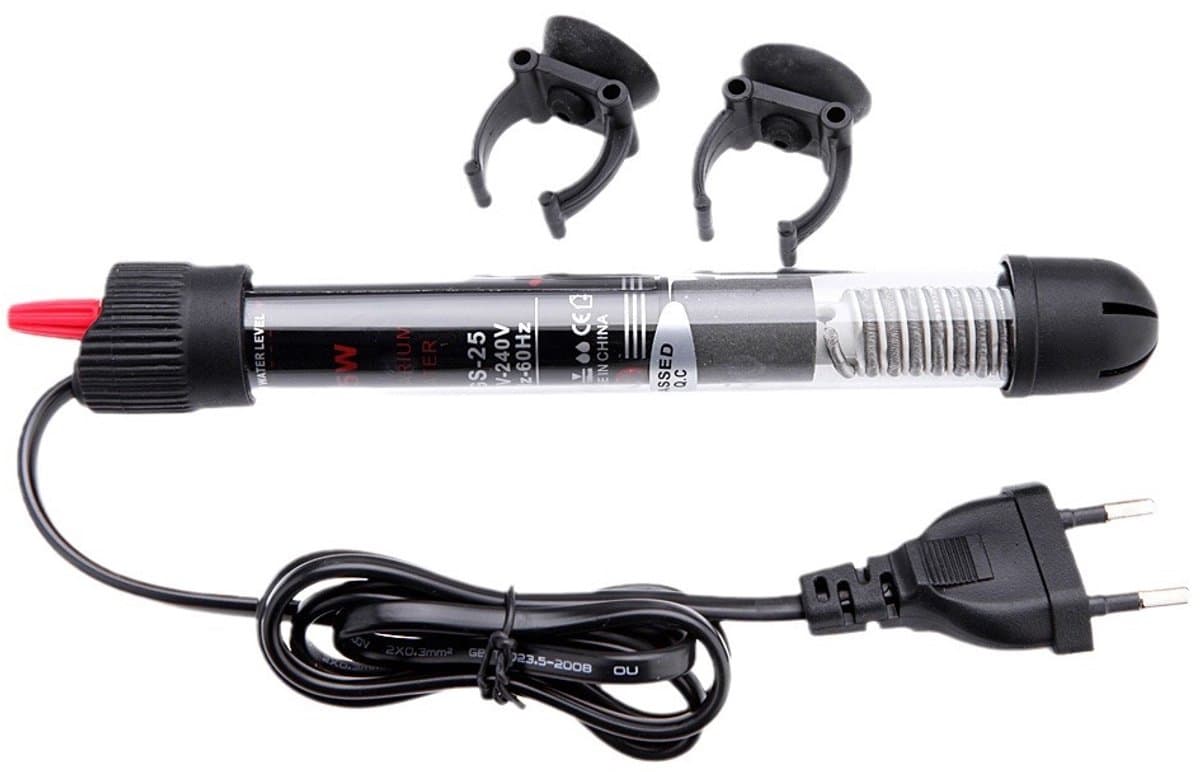 Verstelbare Aquariumverwarming 25W – Met Thermostaat (20–34°C) | Voor Zoet- en Zeewateraquariums & Vissenbakken — afbeelding 1