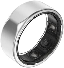 Kuno Ring 2 – Smart Ring – Slaapmonitor – Hartslag & Activiteitentracker – Stappen & Calorieën Meten – Zonder Abonnement – Waterbestendig – Zilver Maat 7 — thumbnail 1