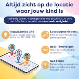 AngelTech Ultra GPS Horloge Kind Met Simkaart 4G – SOS knop – Smartwatch Kinderen – Whatsapp - HD Camera en Videobellen – Smartwatch Kind – GPS Tracker Kind – Smartwatch Kids - Elke polsmaat - Blauw — thumbnail 2