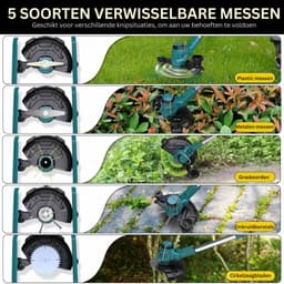 CLVP® Grasmaaier Elektrisch - Grastrimmers met Accu - Groen — thumbnail 2