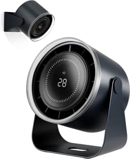 Bureauventilator, 3600mAh batterij, ultrastil (minder dan 35dB), traploze snelheidsregeling van 1-100°, luchtstroom van 12 m/s, USB-wandventilator, geschikt voor de slaapkamer (blauw). — thumbnail 1
