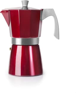 Moka Express Percolator voor 6 kopjes, Rood, Geschikt voor Inductie — thumbnail 3